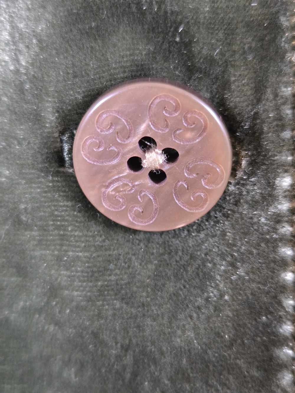 Tahari Deep Forest/Olive Green Velvet Short-Sleeve Blazer - Picture 4 of 16